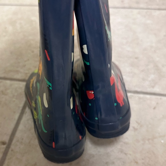 Rain Boot Blue Dino Lightweight Youth/ big kid 1 - Picture 2 of 3